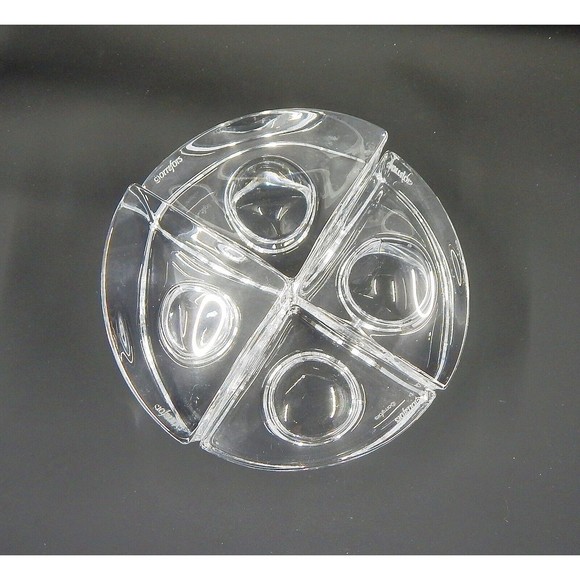 Orrefors Sweden Quartet Crystal Votive Candle Holders by Helene Krantz Set of 4 - Picture 6 of 10